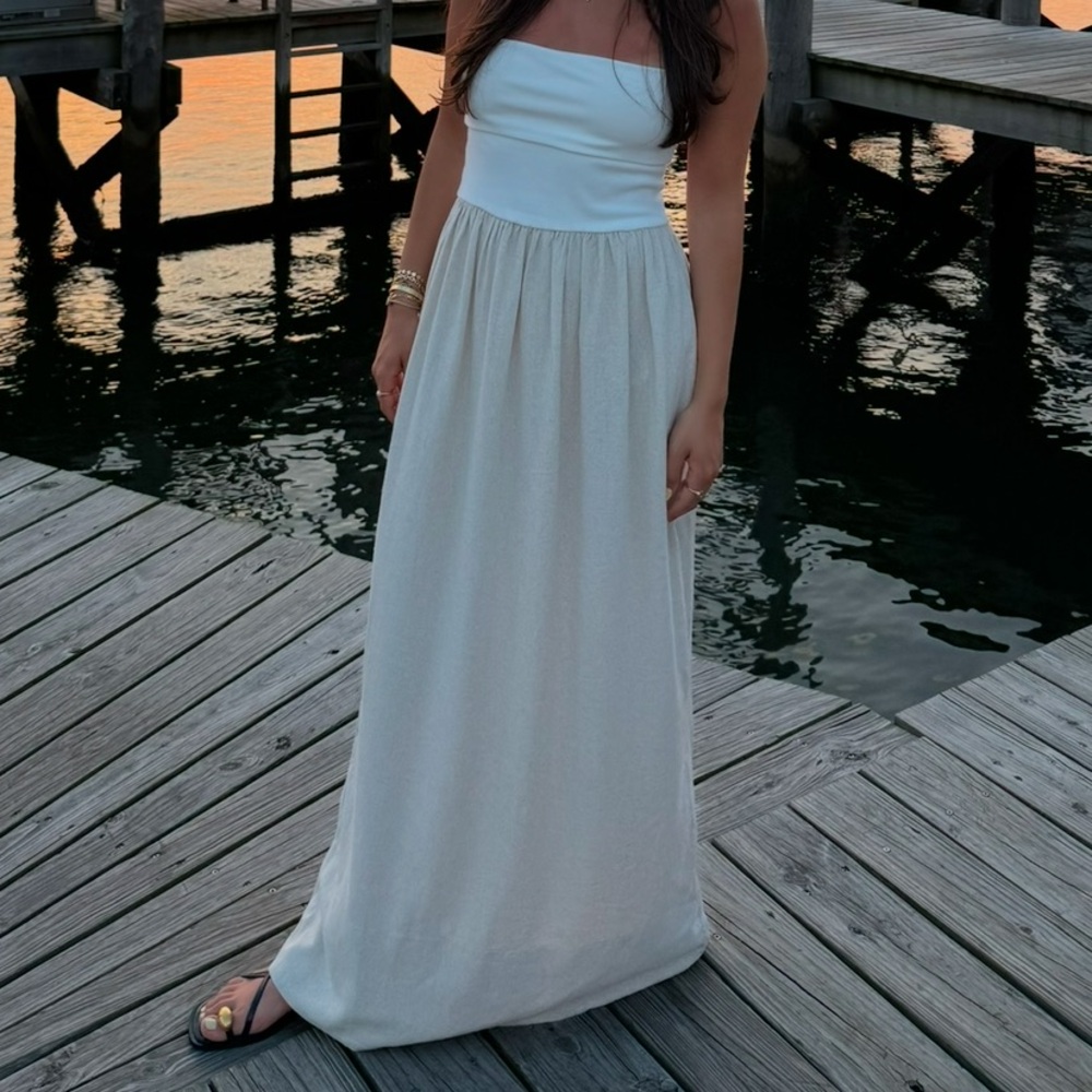 Robertson + Rodeo Lake Como Linen Ribbed Dress - Picture 2 of 3